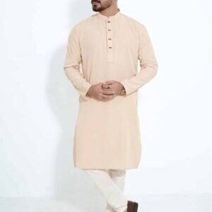 ভাঙচুর ক্রিম কালার পাঞ্জাবি