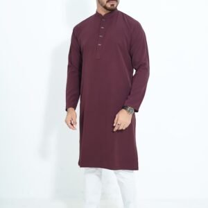 ভাঙচুর ডিপ মেরুন কালার পাঞ্জাবি